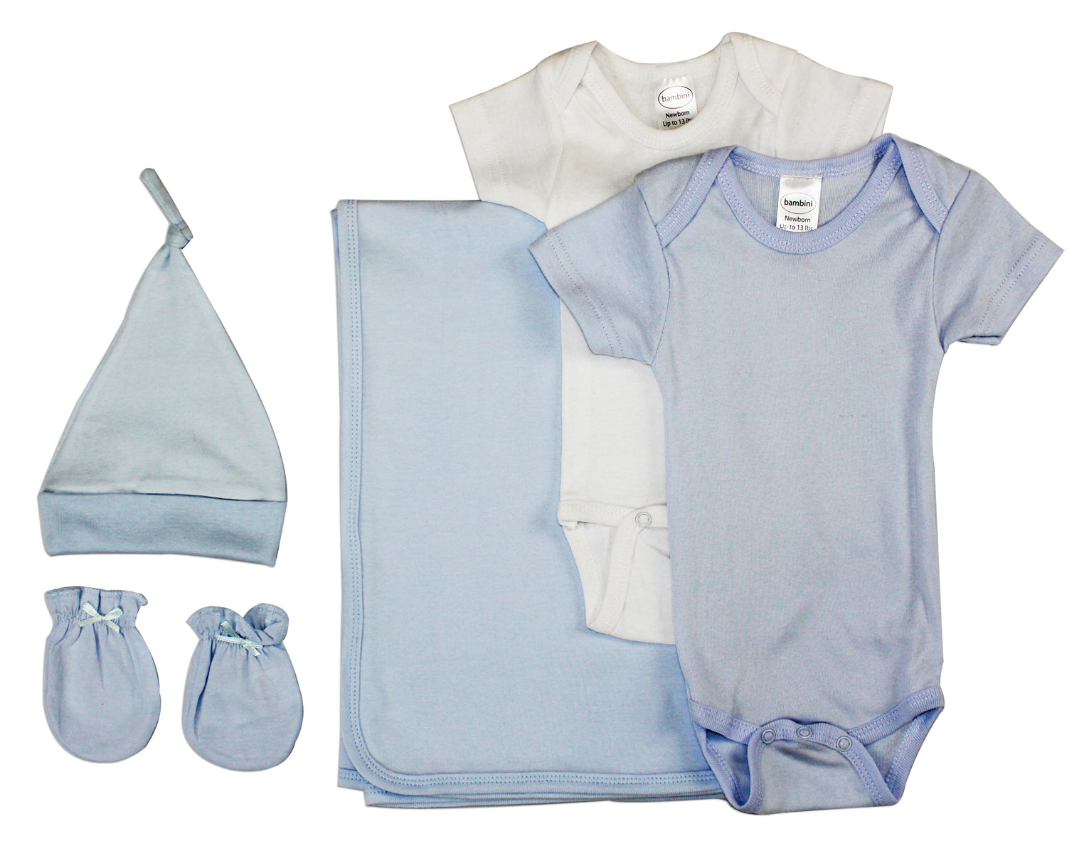 Newborn Baby Boy 5 Pc Layette Baby Shower Gift Set