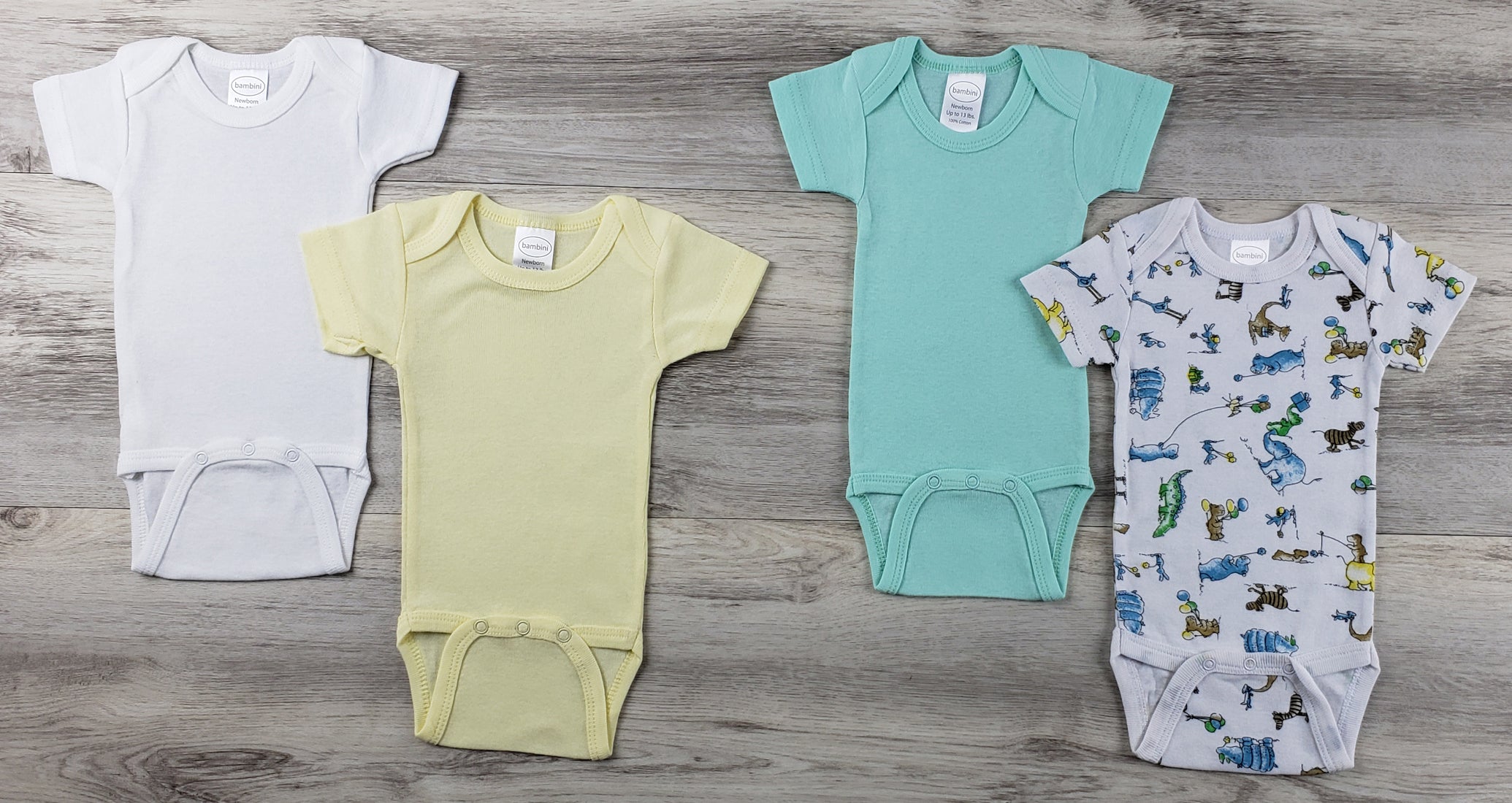 4 Pc Layette Baby Clothes Set
