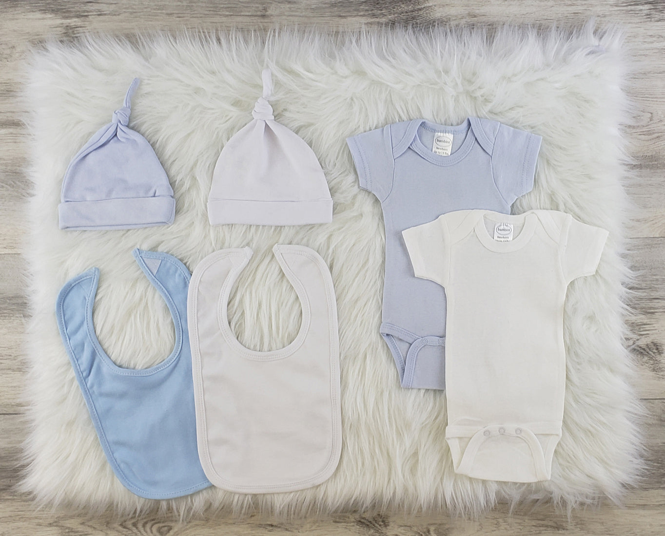 6 Pc Layette Baby Clothes Set