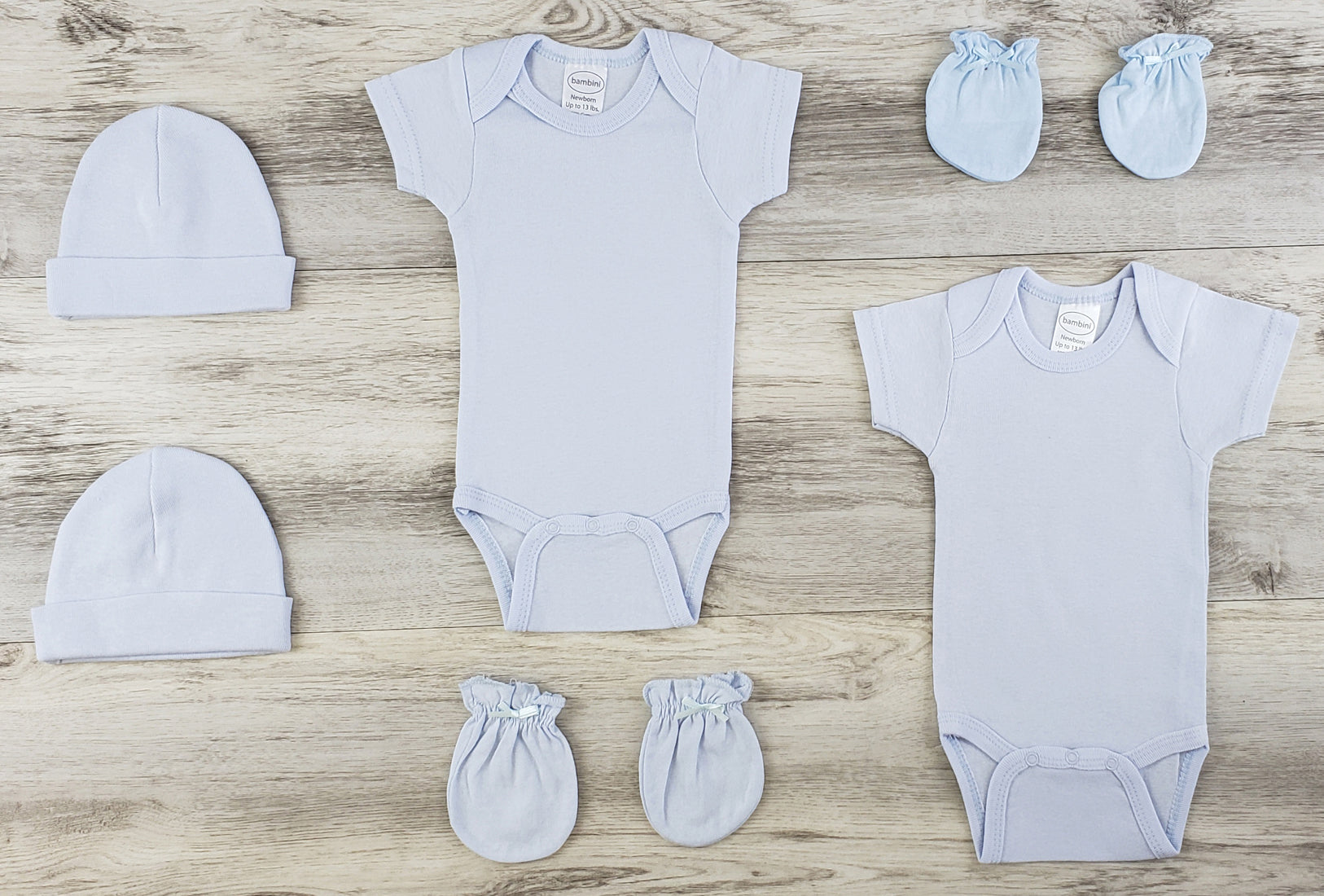 6 Pc Layette Baby Clothes Set