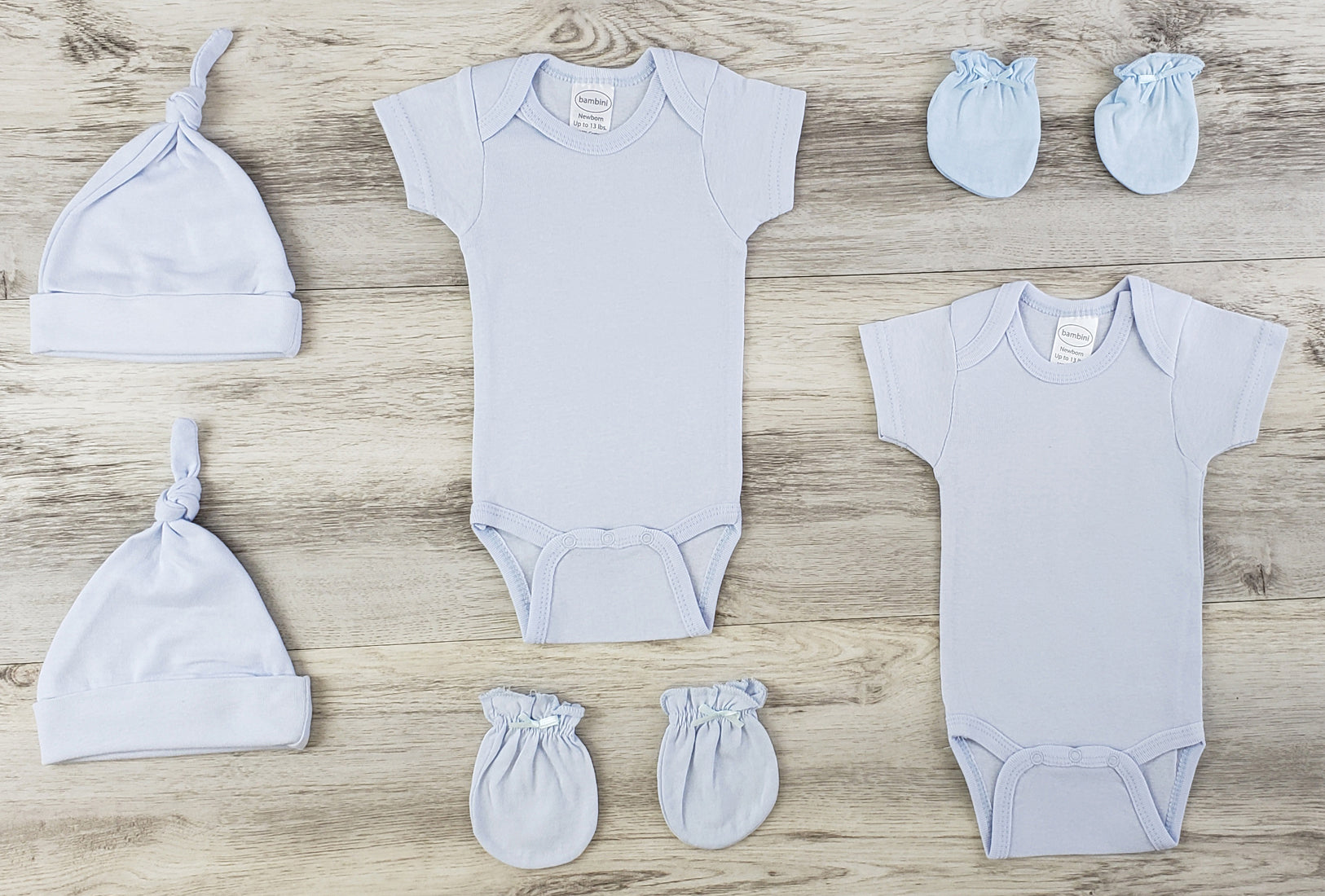 6 Pc Layette Baby Clothes Set