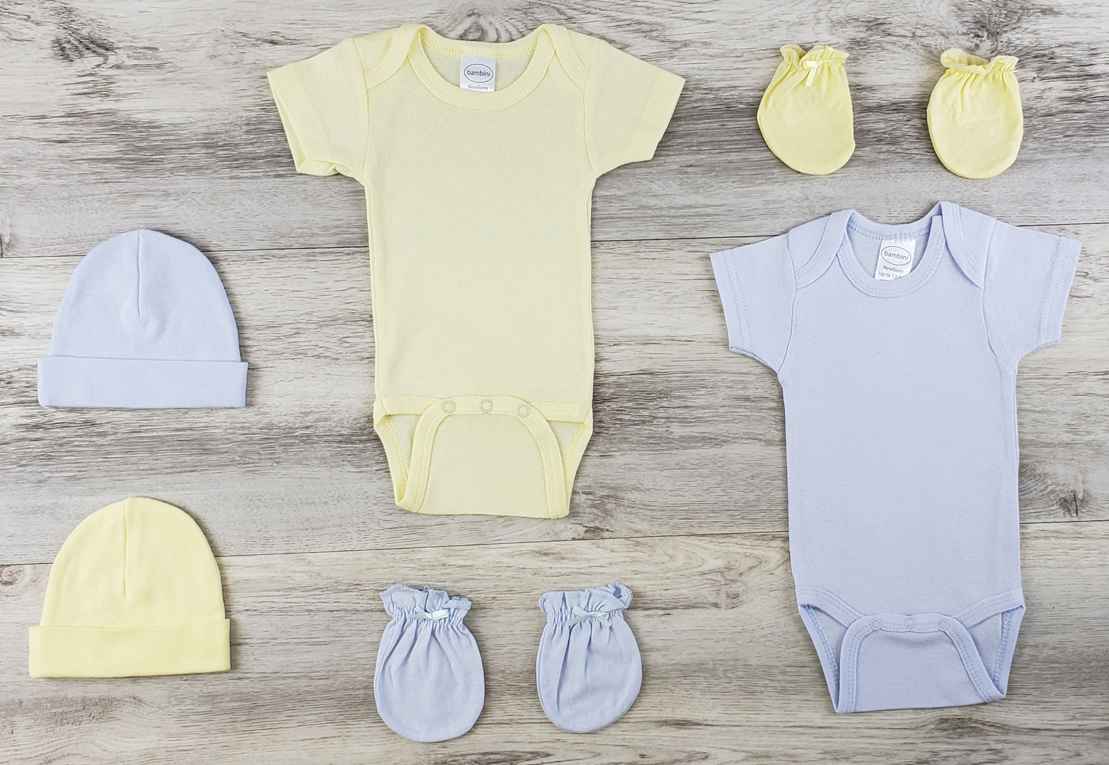 6 Pc Layette Baby Clothes Set