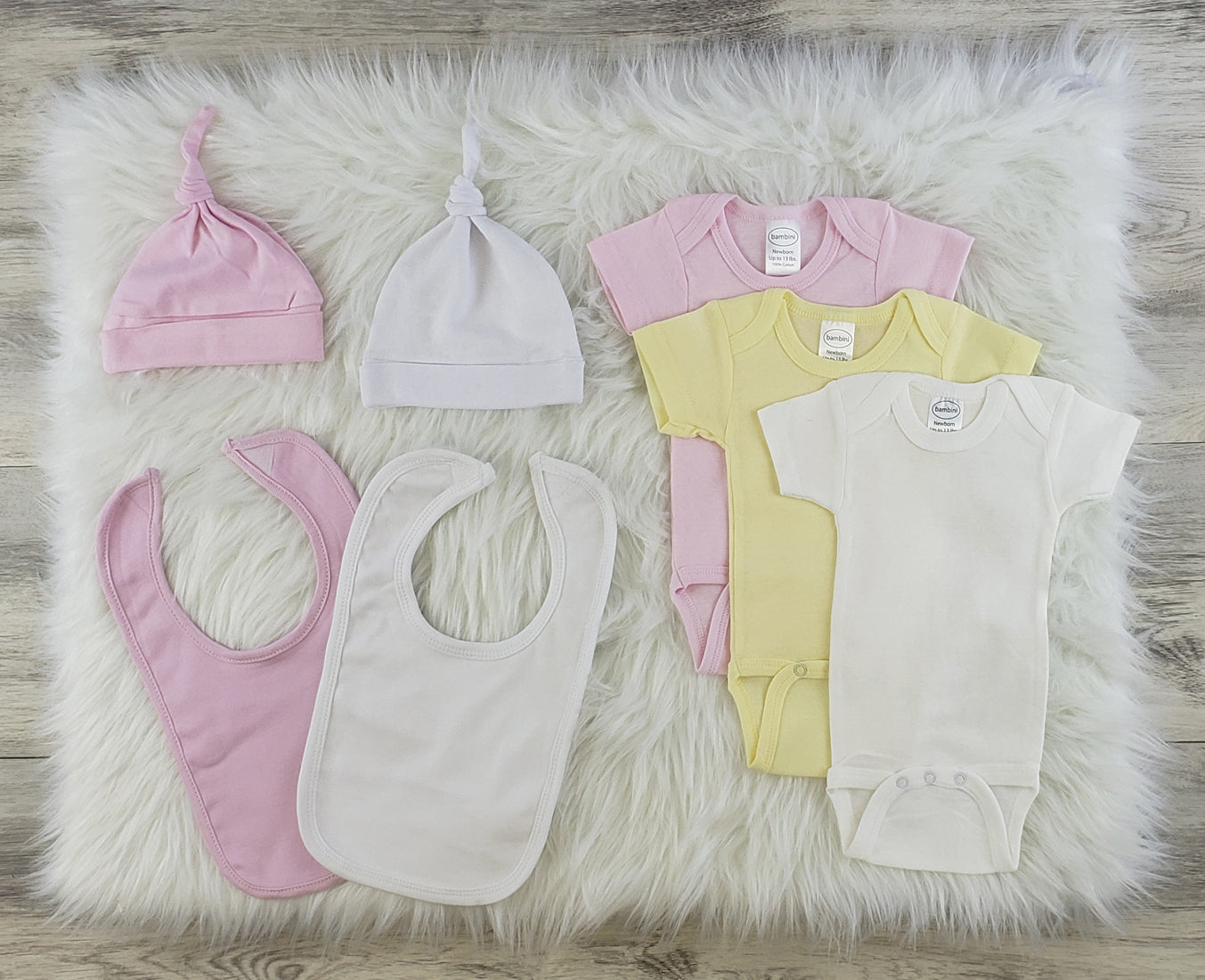 7 Pc Layette Baby Clothes Set