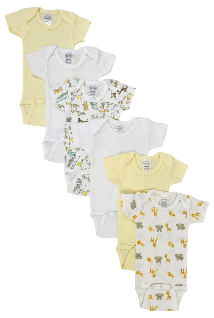 Unisex Baby 6 Pc Bodysuits