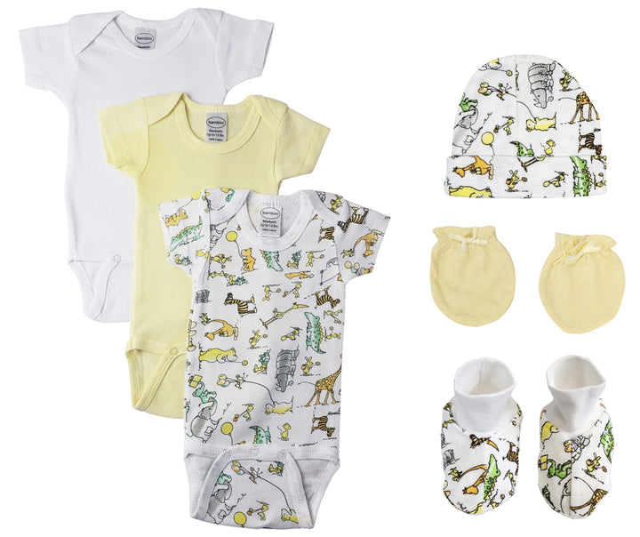 Unisex Baby 6 Pc Bodysuits