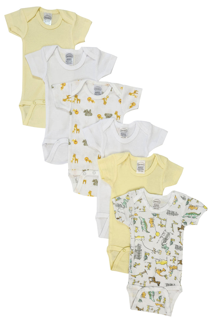 Unisex Baby 6 Pc Bodysuits