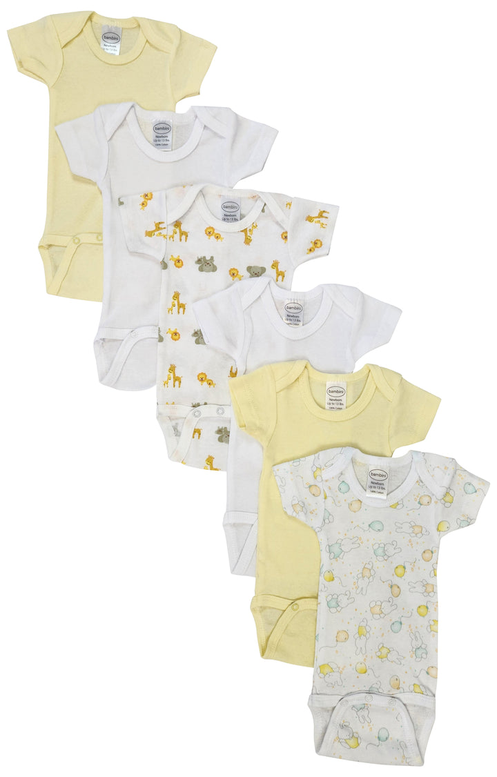 Unisex Baby 6 Pc Bodysuits