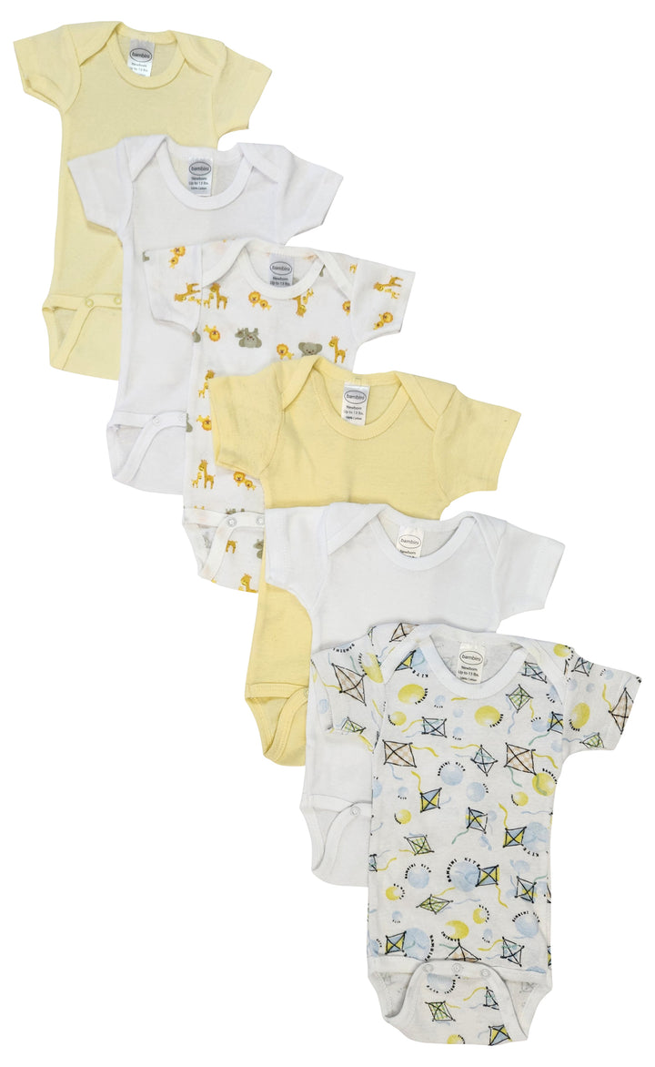 Unisex Baby 6 Pc Bodysuits