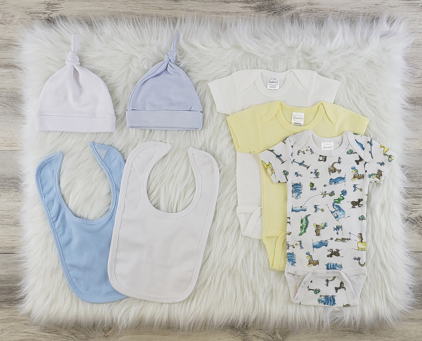 7 Pc Layette Baby Clothes Set