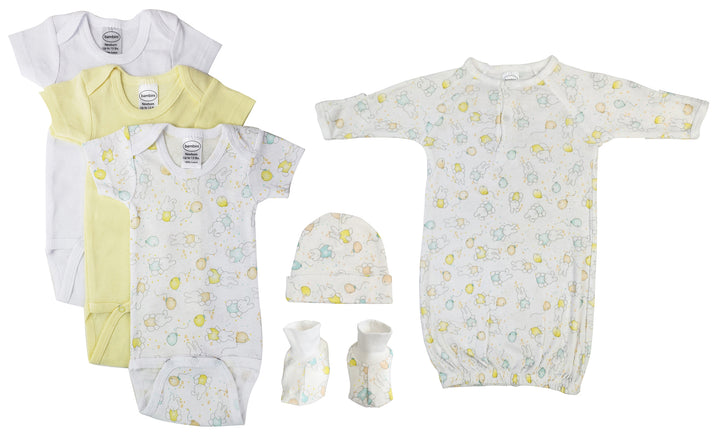 Unisex Baby 6 Pc Layette Sets