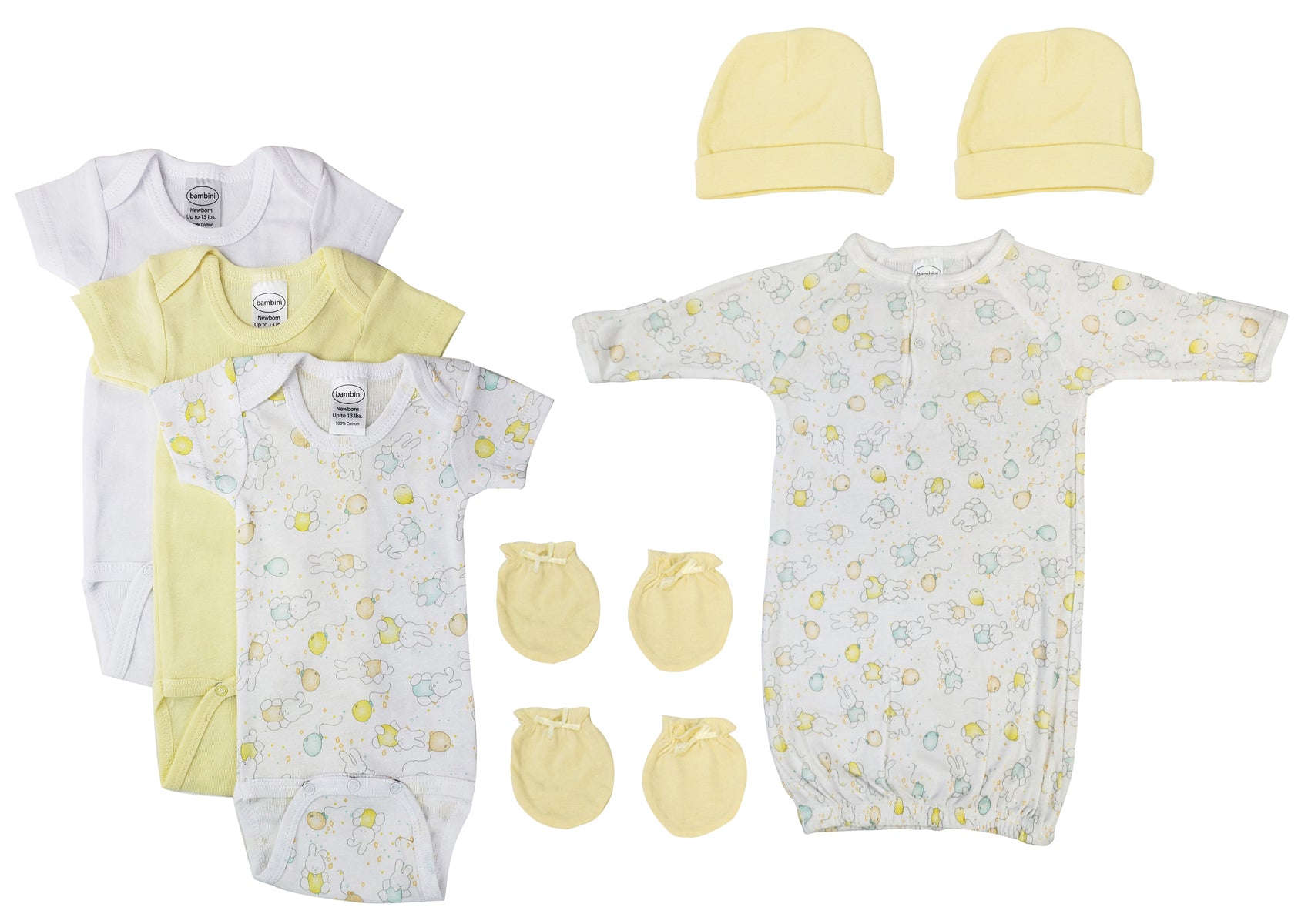 Unisex Baby 10 Pc Layette Sets