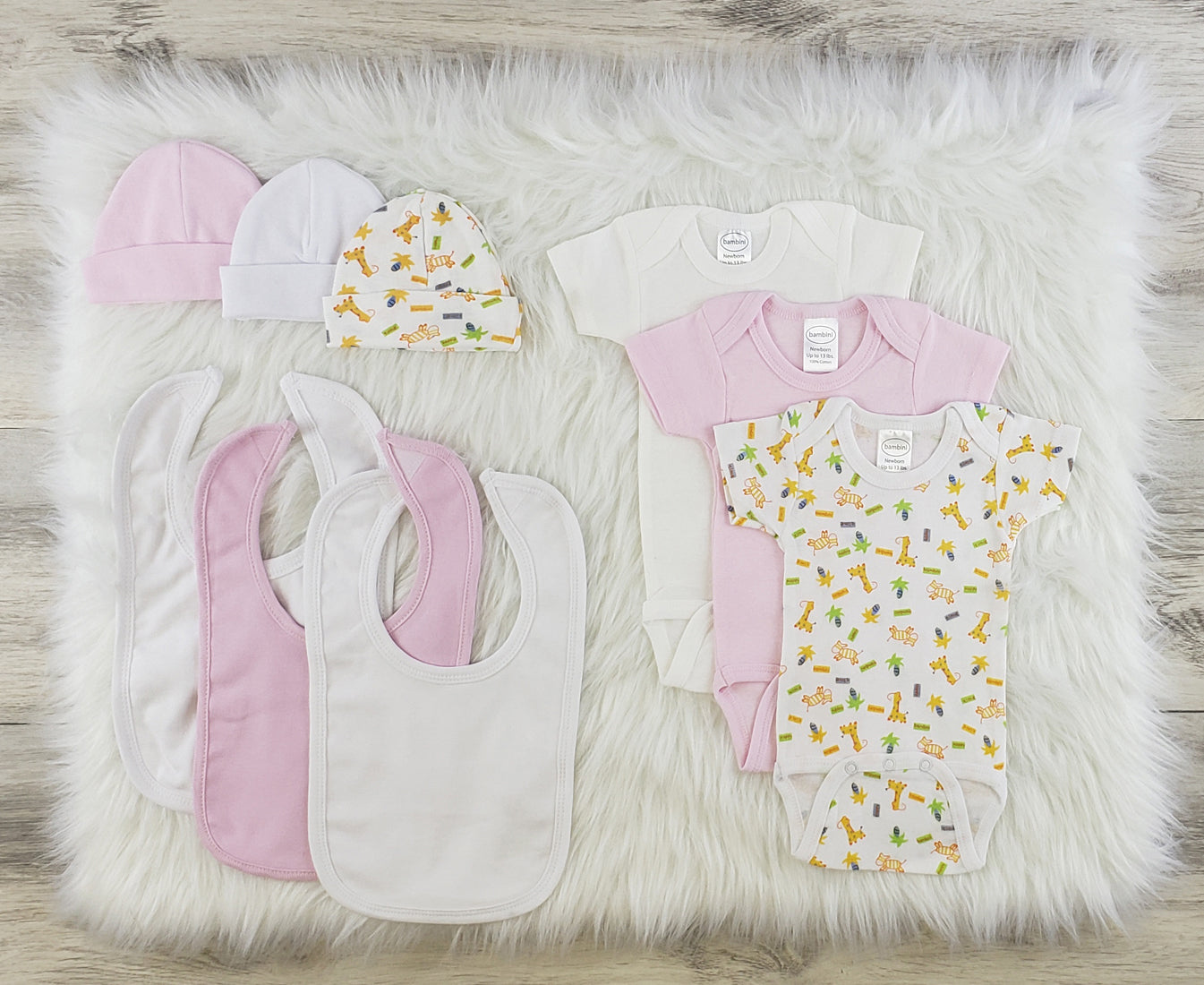 9 Pc Layette Baby Clothes Set