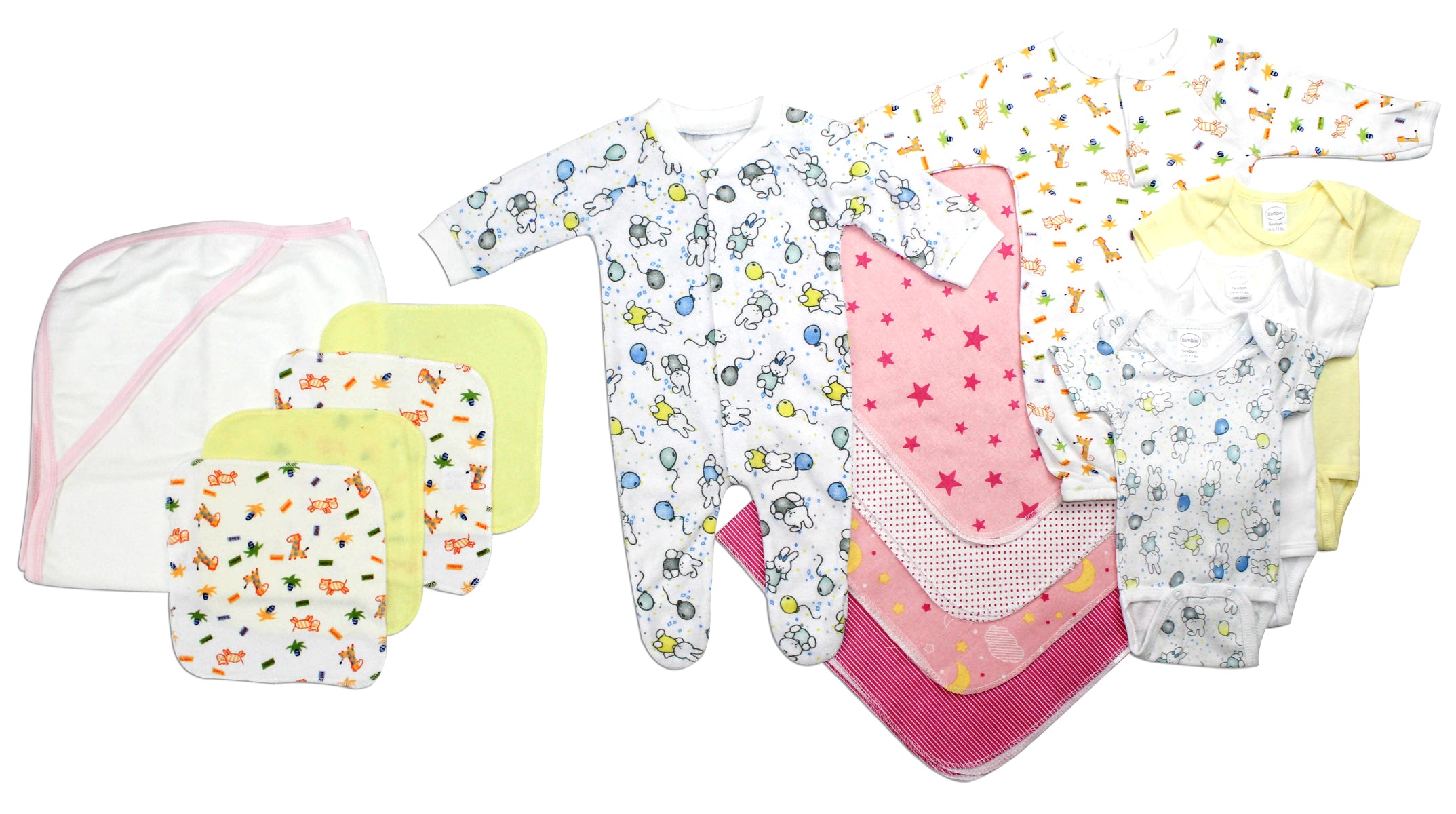 Newborn Baby Girls 14 Pc Layette Baby Shower Gift Set