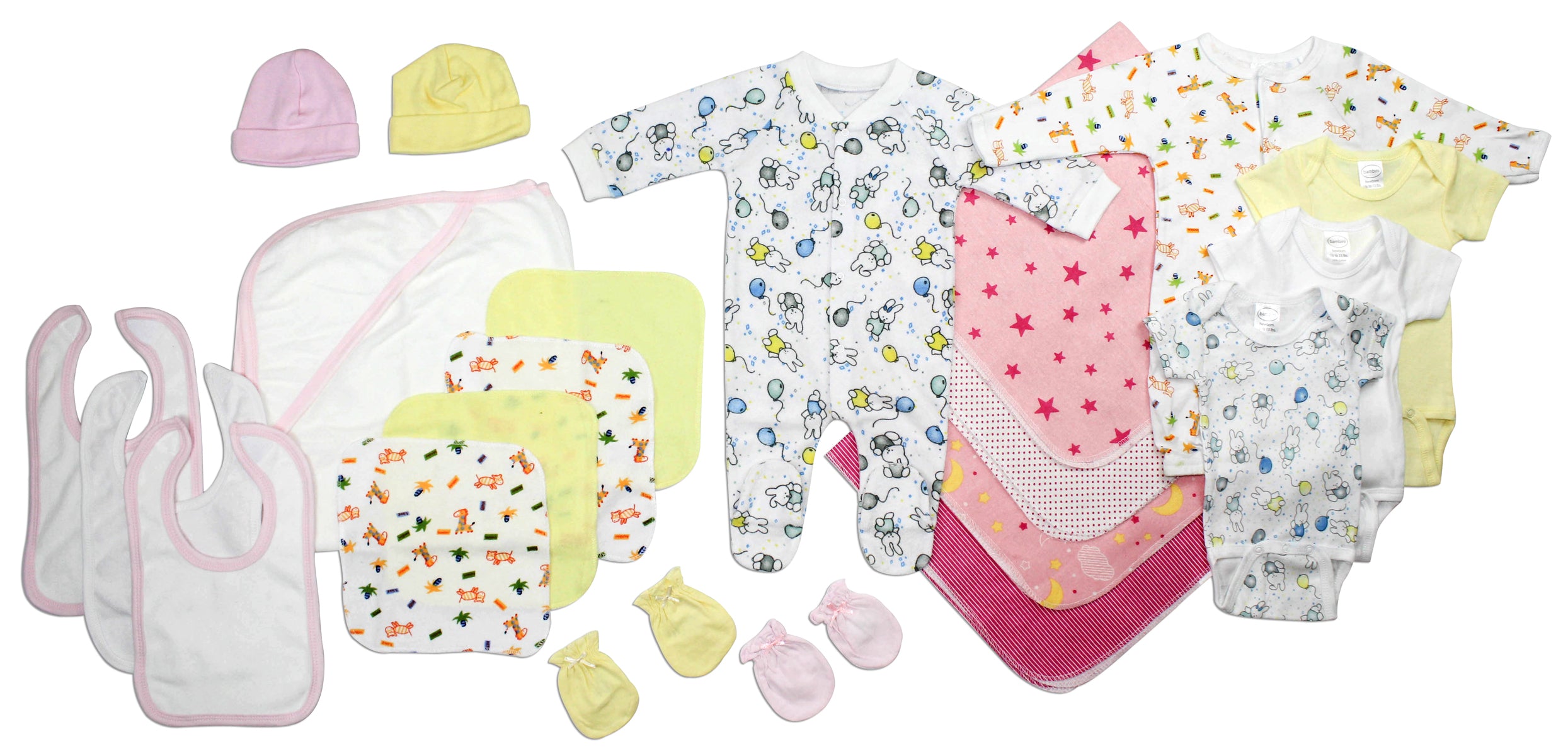 Newborn Baby Girls 21 Pc Layette Baby Shower Gift Set