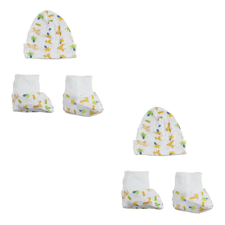 Caps, Booties - 4 pc Set