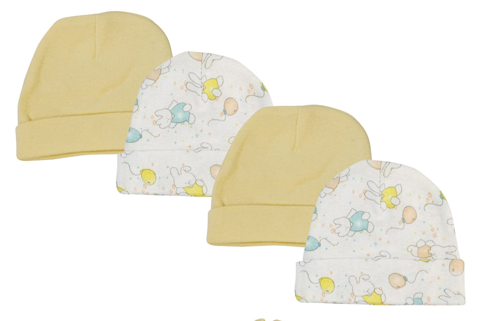 Baby Boy, Baby Girl, Unisex Infant Caps (Pack of 4)