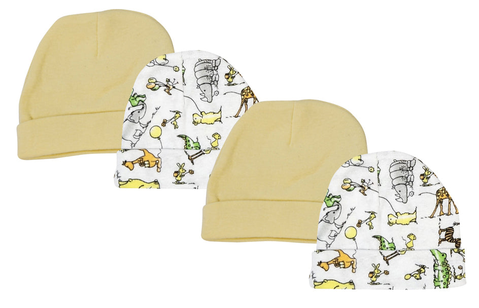 Baby Boy, Baby Girl, Unisex Infant Caps (Pack of 4)