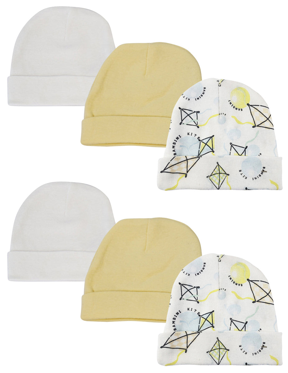 Baby Boy, Baby Girl, Unisex Infant Caps (Pack of 6)
