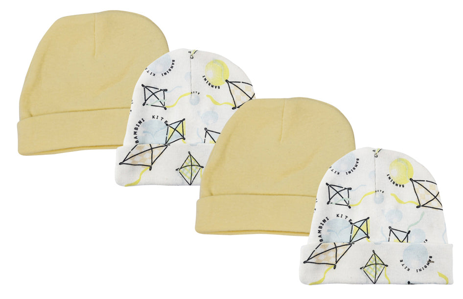 Baby Boy, Baby Girl, Unisex Infant Caps (Pack of 4)
