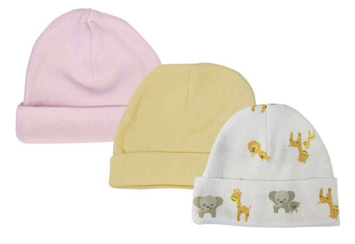 Baby Girls Caps (Pack of 3)