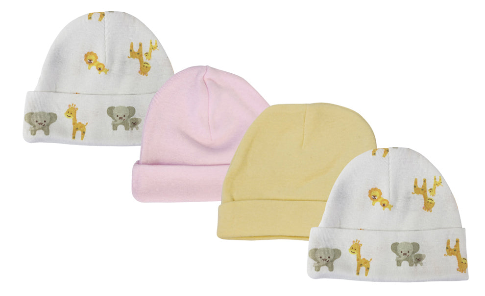 Baby Girls Caps (Pack of 4)