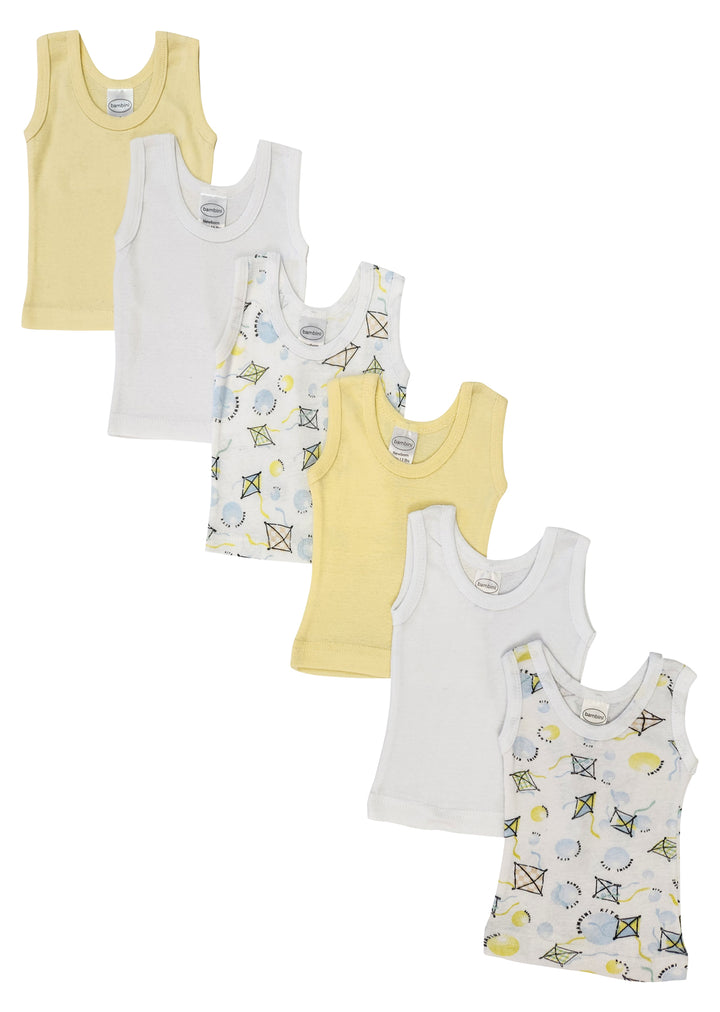 Unisex Baby 6 Pc Tank Tops