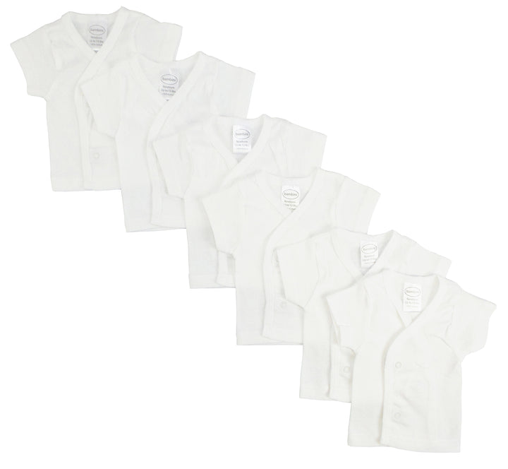 White Side Snap Short Sleeve Shirt 6 Pack