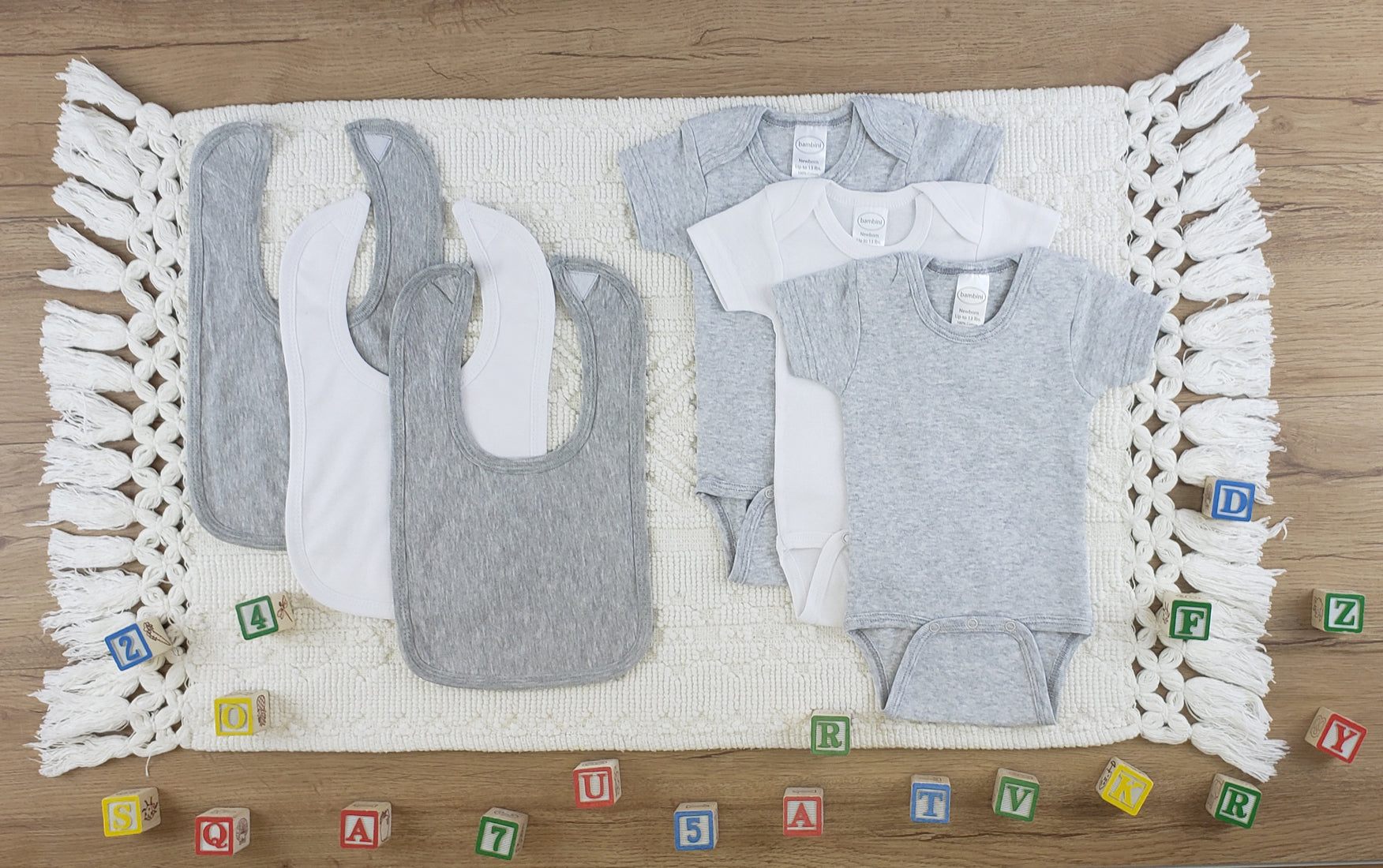 6 Pc Layette Baby Clothes Set