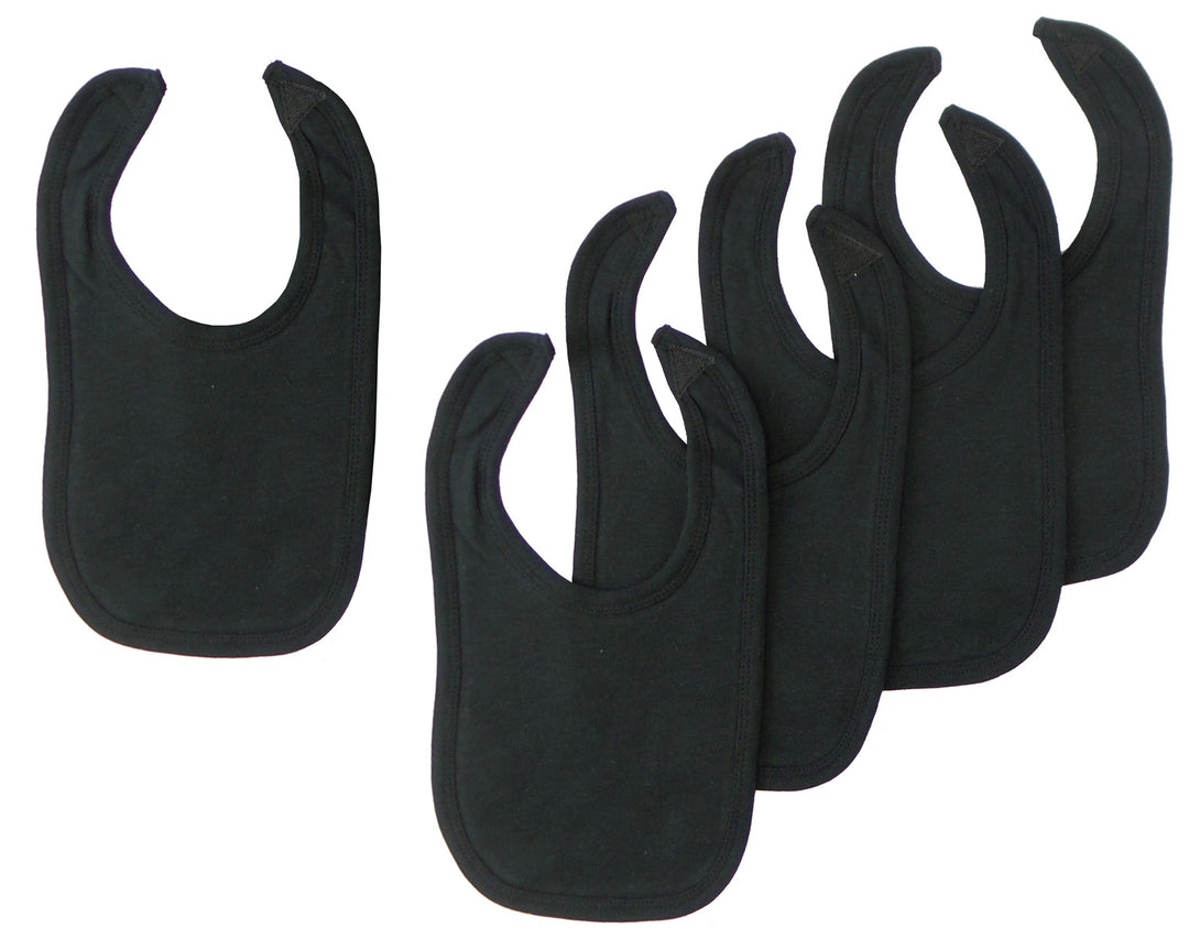 Black Interlock Bib (Pack of 5)