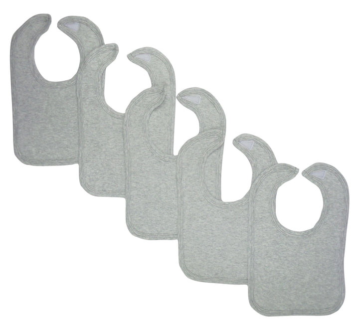 Grey Baby Bibs (Pack of 5)