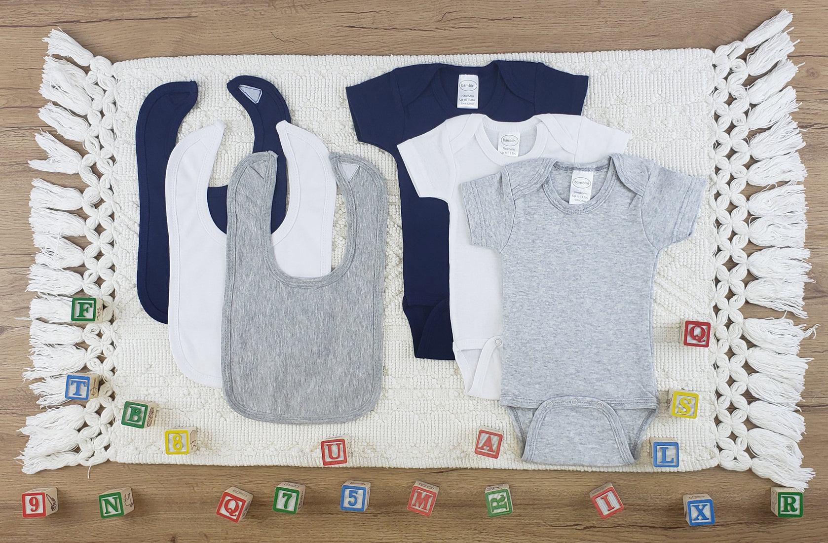 6 Pc Layette Baby Clothes Set