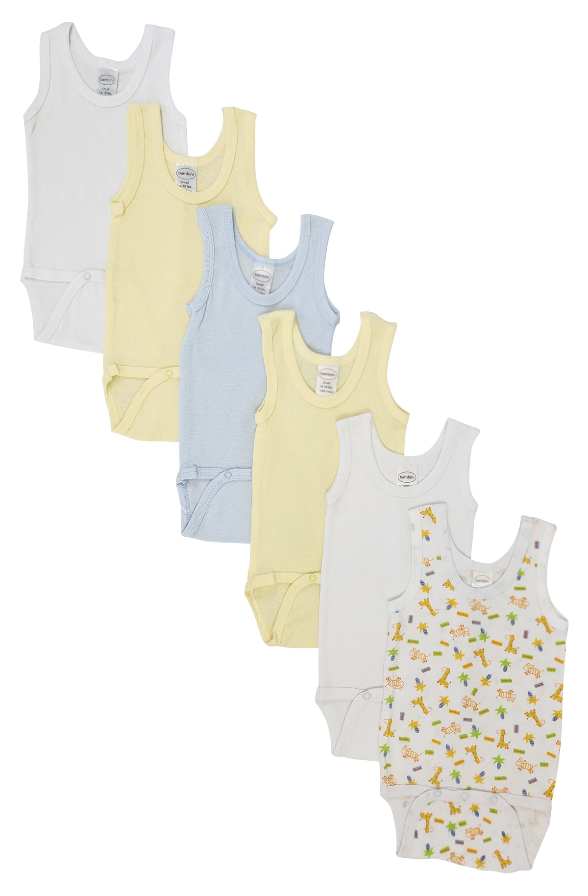 Baby Boy 6 Pc Onezies and Tank Tops