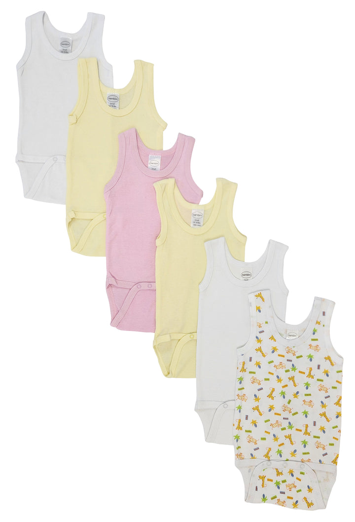 Baby Girl 6 Pc Onezies and Tank Tops