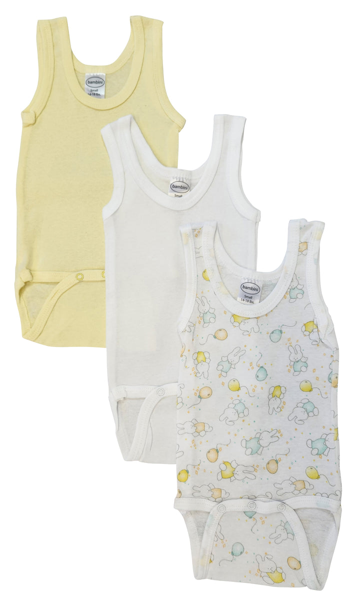 Unisex Baby 3 Pc Onezies and Tank Tops