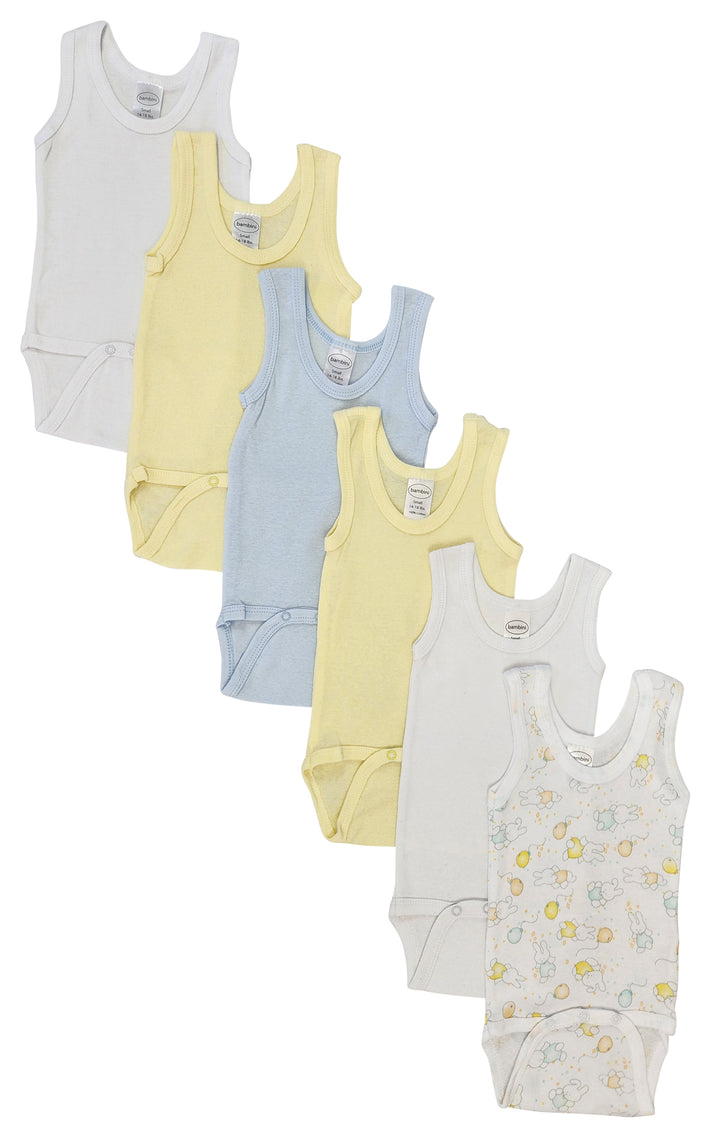 Baby Boy 6 Pc Onezies and Tank Tops