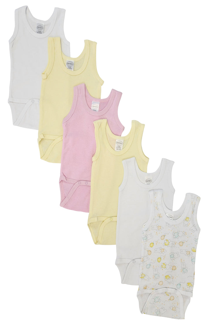 Baby Girl 6 Pc Onezies and Tank Tops