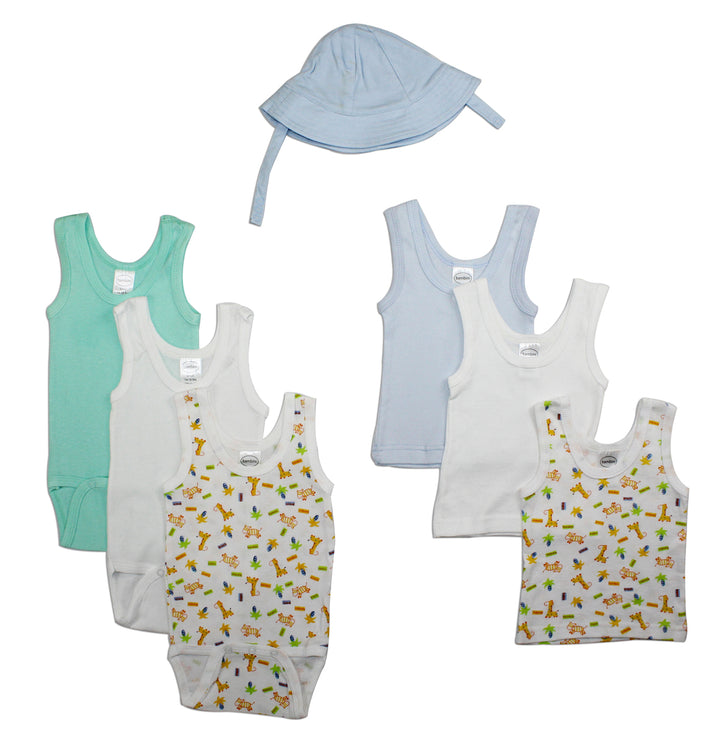 Boys Summer 7 Piece Layette Set