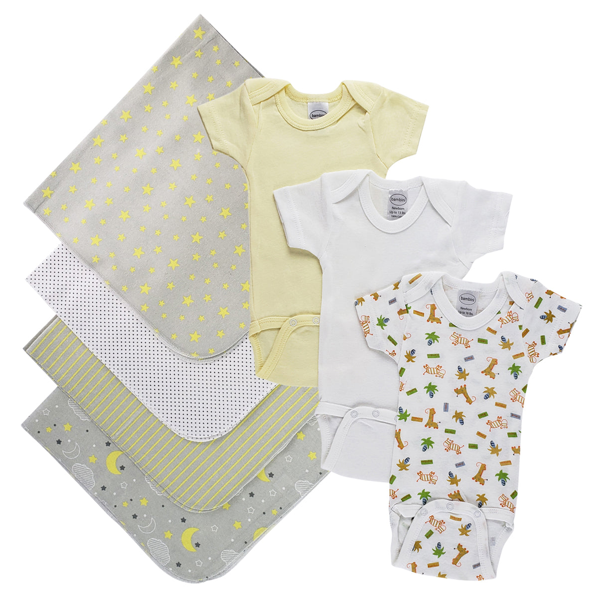 Unisex Baby 7 Pc Layette Sets