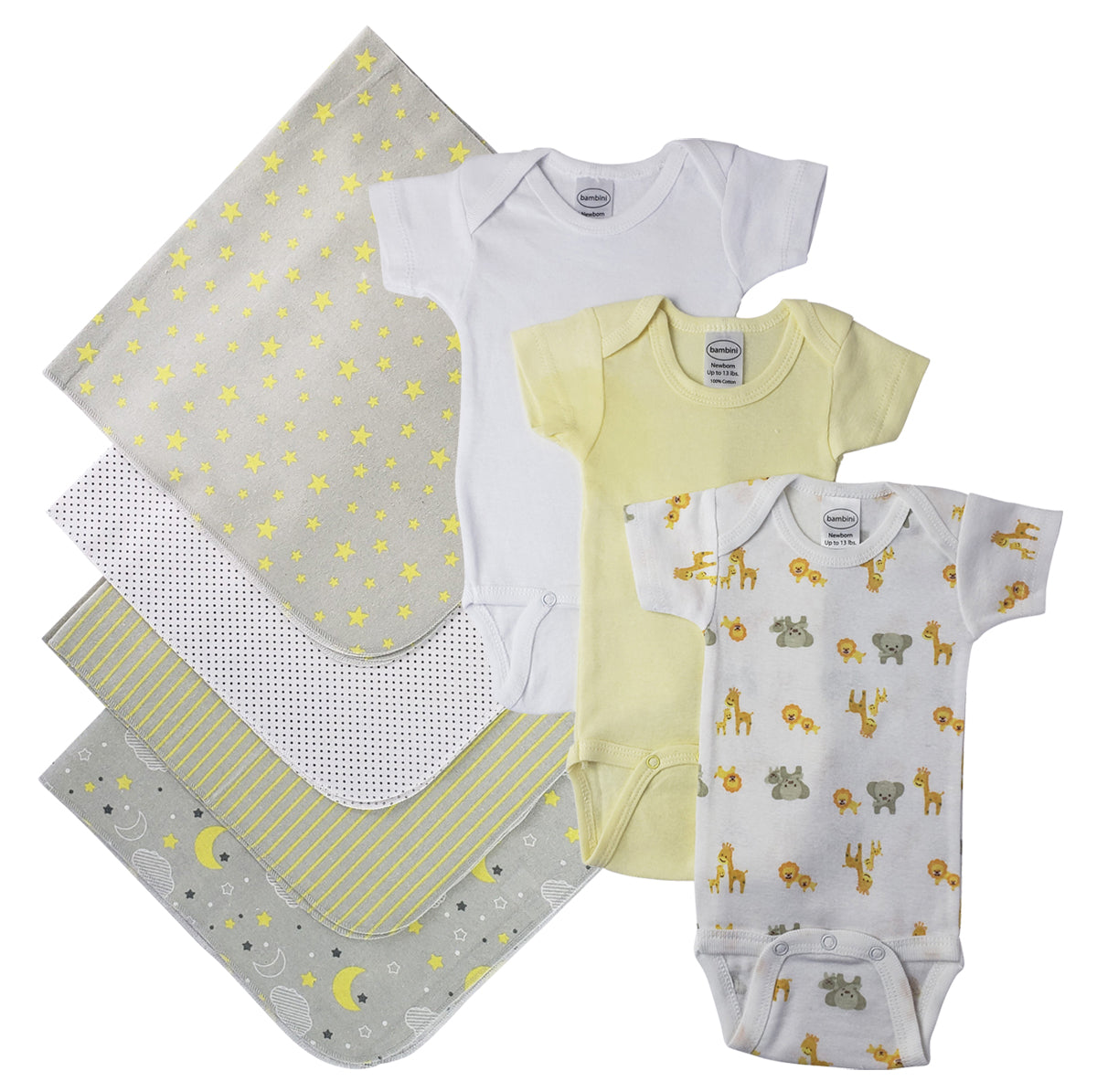 Unisex Baby 7 Pc Layette Sets