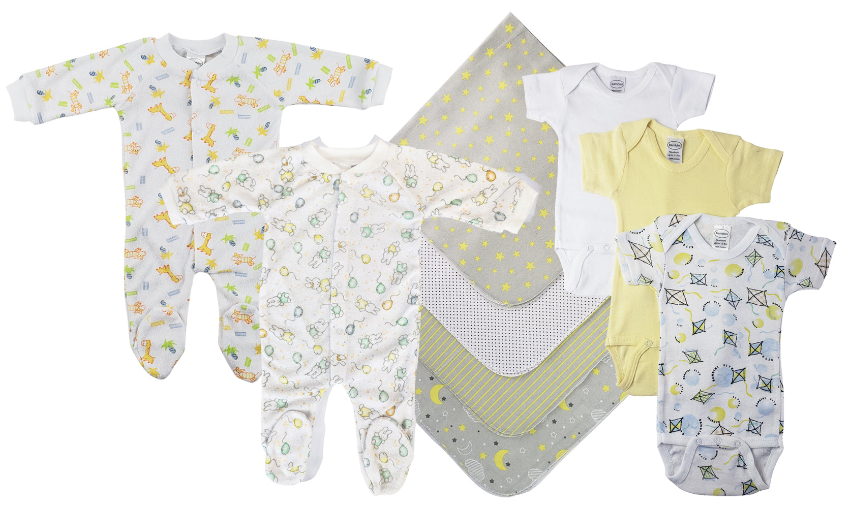 Unisex Baby 9 Pc Layette Sets