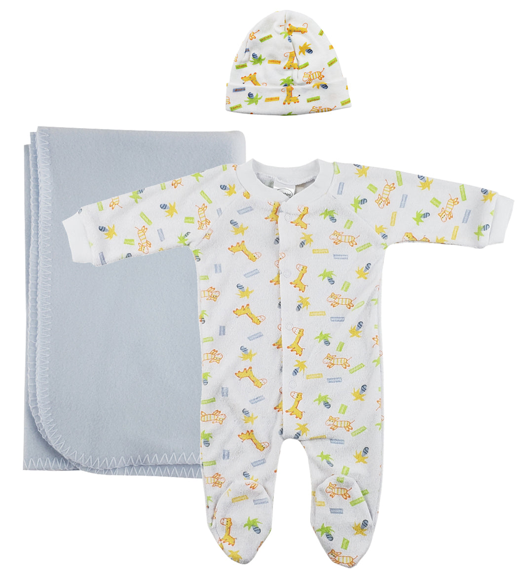 Boy Newborn Baby 3 Pc Layette Sets