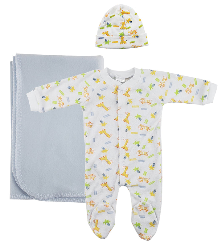 Boy Newborn Baby 3 Pc Layette Sets