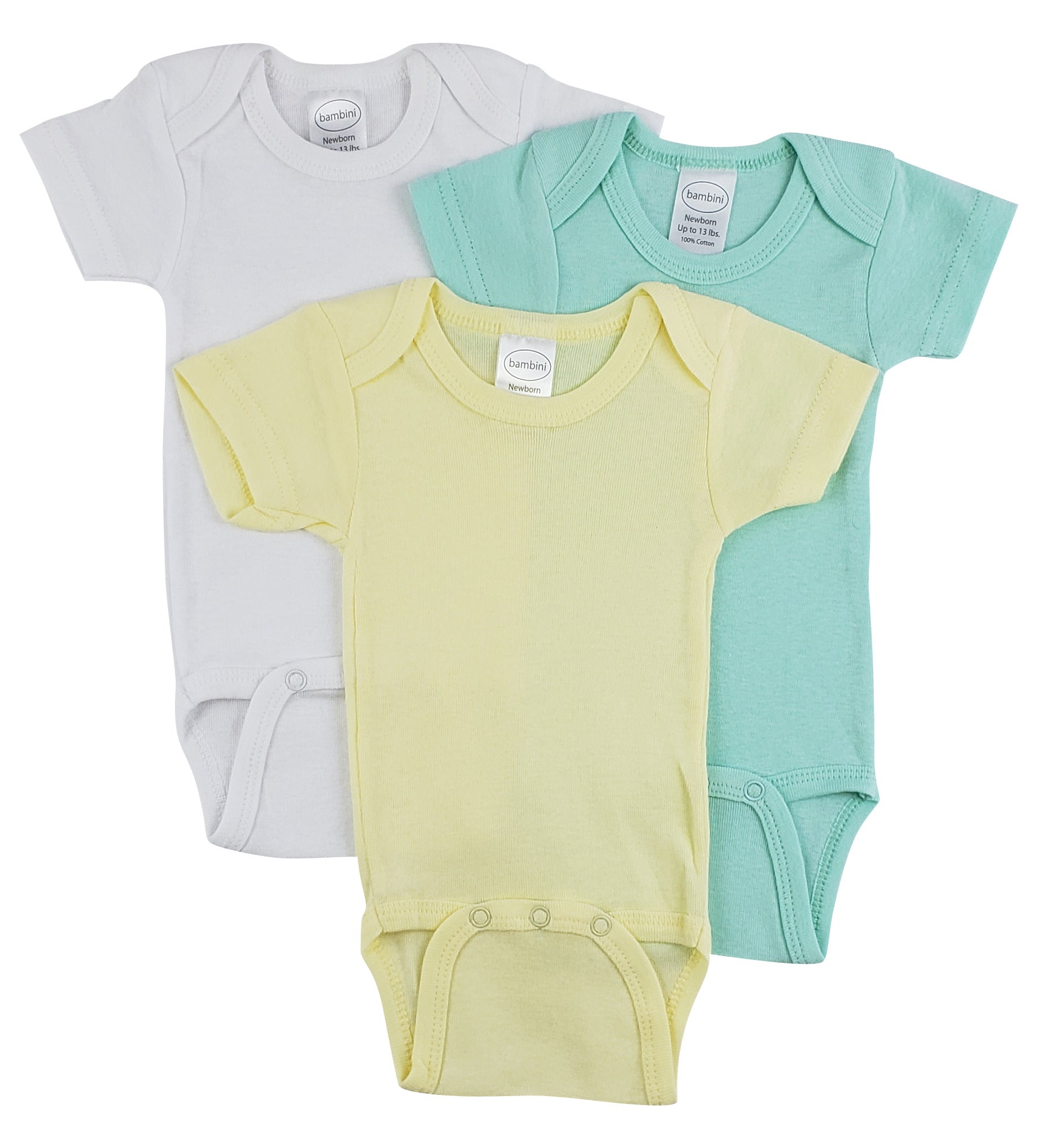 Short Sleeve One Piece 3 Pack