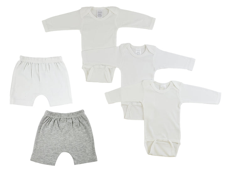 Infant Long Sleeve Onezies and Shorts