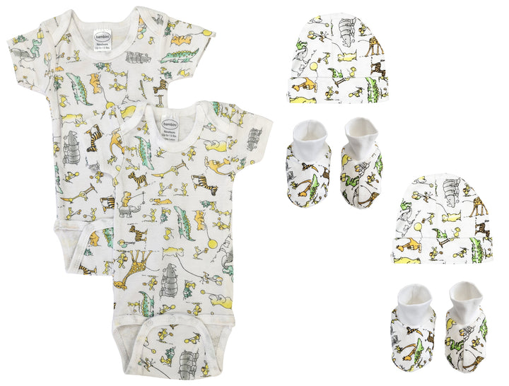 Unisex Newborn Baby 6 Pc Layette Sets