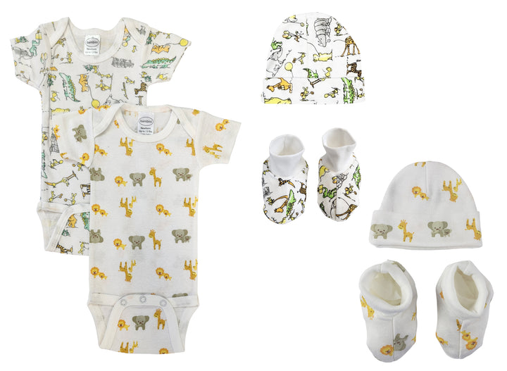 Unisex Newborn Baby 6 Pc Layette Sets