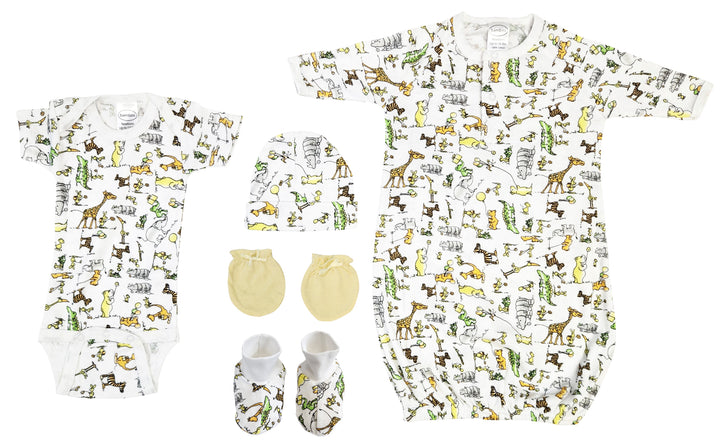 Unisex Newborn Baby 5 Pc Layette Sets