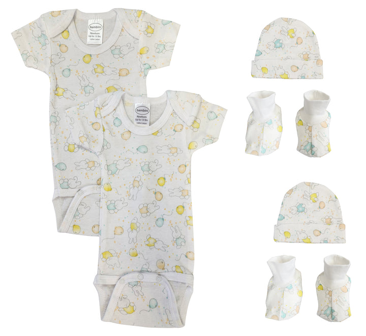 Unisex Newborn Baby 6 Pc Layette Sets