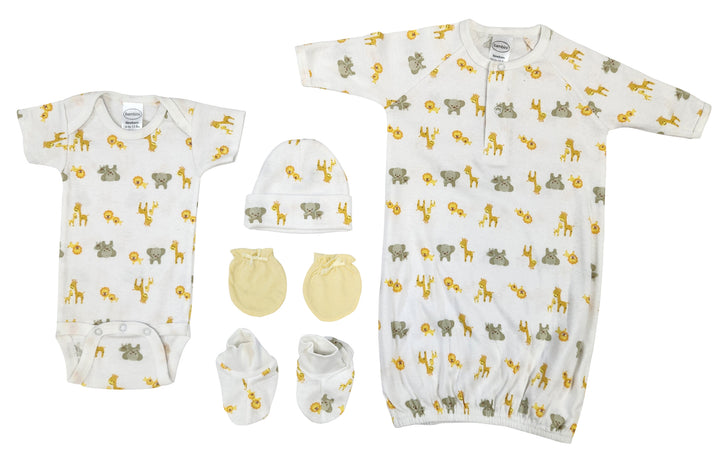 Unisex Newborn Baby 5 Pc Layette Sets