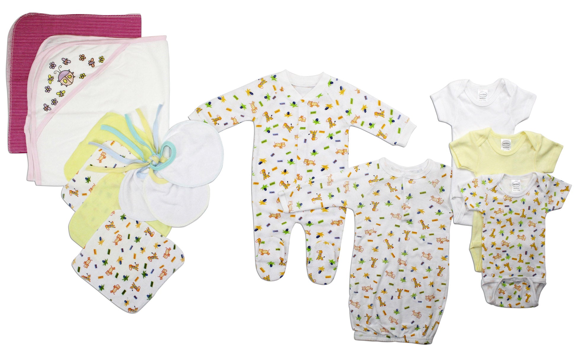 Newborn Baby Girls 14 Pc Layette Baby Shower Gift Set